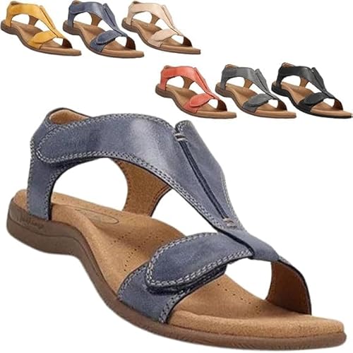 Oveallgo Orthosun - Ergonomic Orthopedic Sandals, OrthopäDische Sandalen Damen (Blau, Erwachsene, 41, Numerisch, EU Schuhgrößensystem, Breit) von Oveallgo