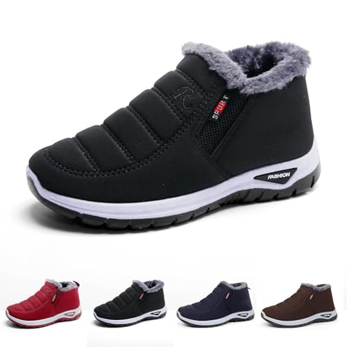 Oveallgo Podofit Winterstiefel, Orthopädischer Winterstiefel Schuhe (black, Erwachsene, 42, Numerisch, EU Schuhgrößensystem, Breit) von Oveallgo