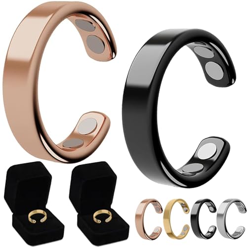 Oveallgo Sömni Ring Damen Wechseljahre (Rosé+Schwarz) von Oveallgo