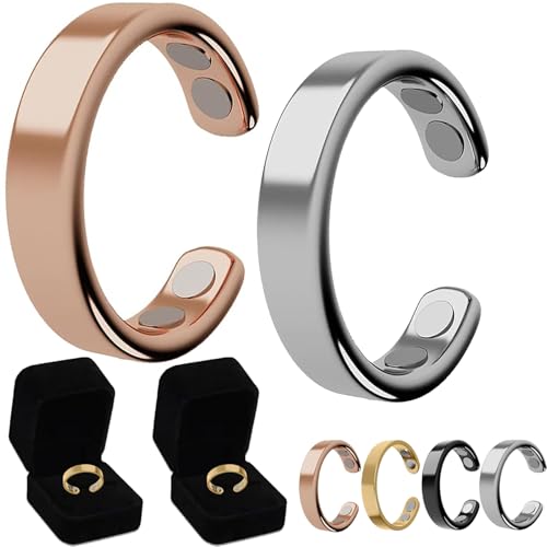 Oveallgo Sömni Ring Damen Wechseljahre (Silber+Rosé) von Oveallgo