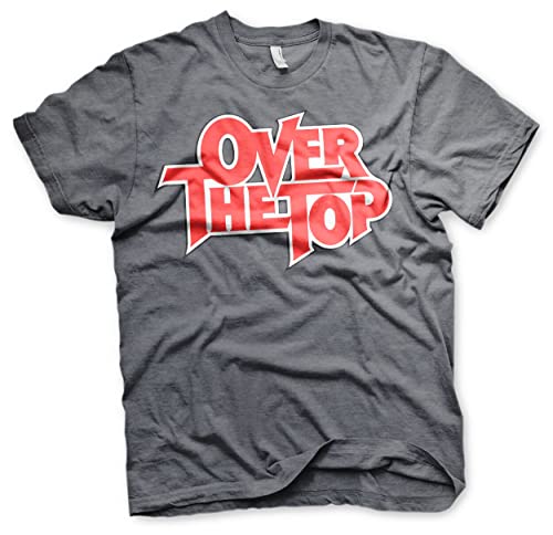Over the Top Offizielles Lizenzprodukt Logo T-Shirt (Dunkel-Heather), XX-Large von Over the Top