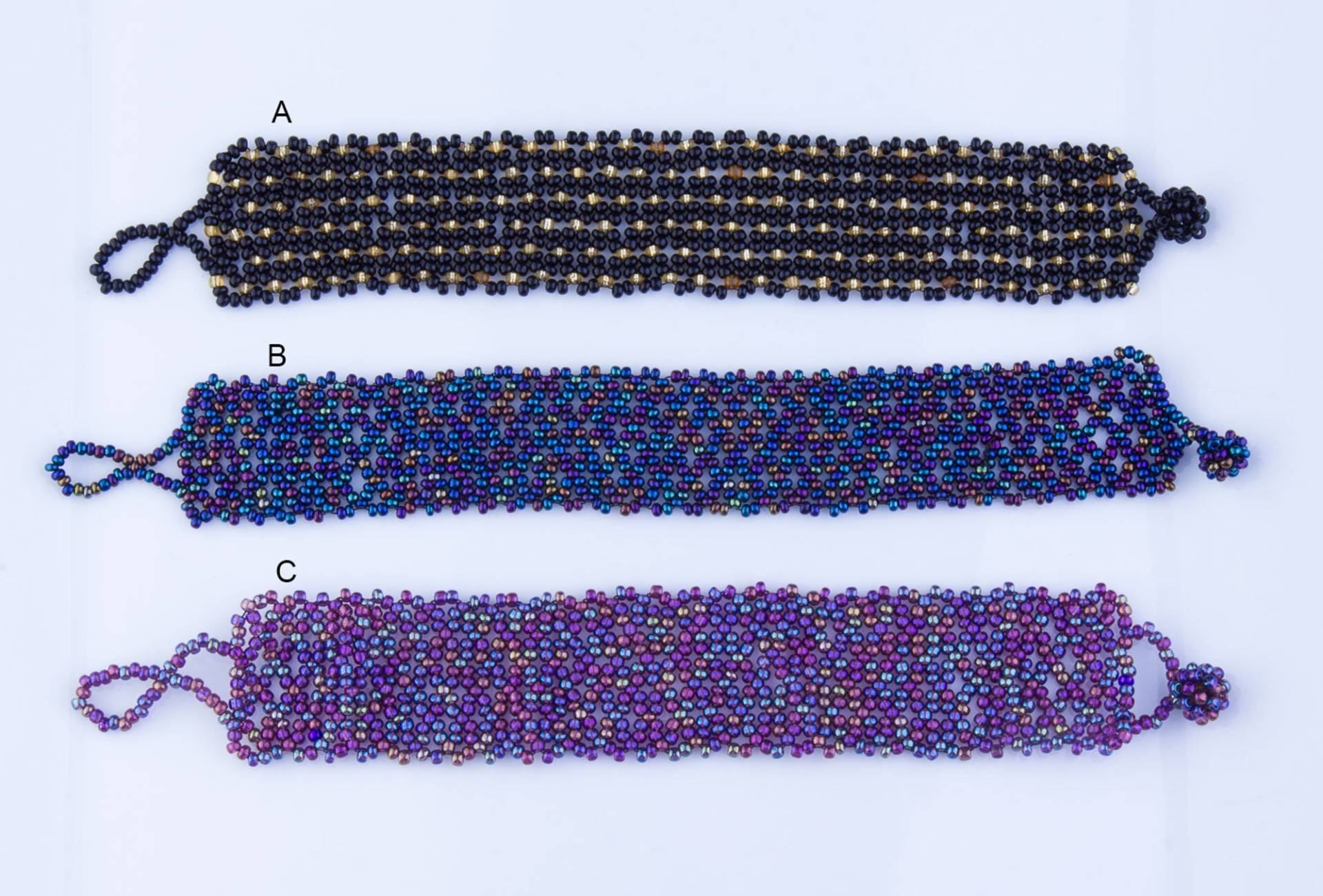 Hand Gewebte Multi Farbe Rocailles Perlenarmband, Regenbogen-Farben, Armschmuck, Eleganter Schmuck, Hohe Qualität, Br03 von OverBeads