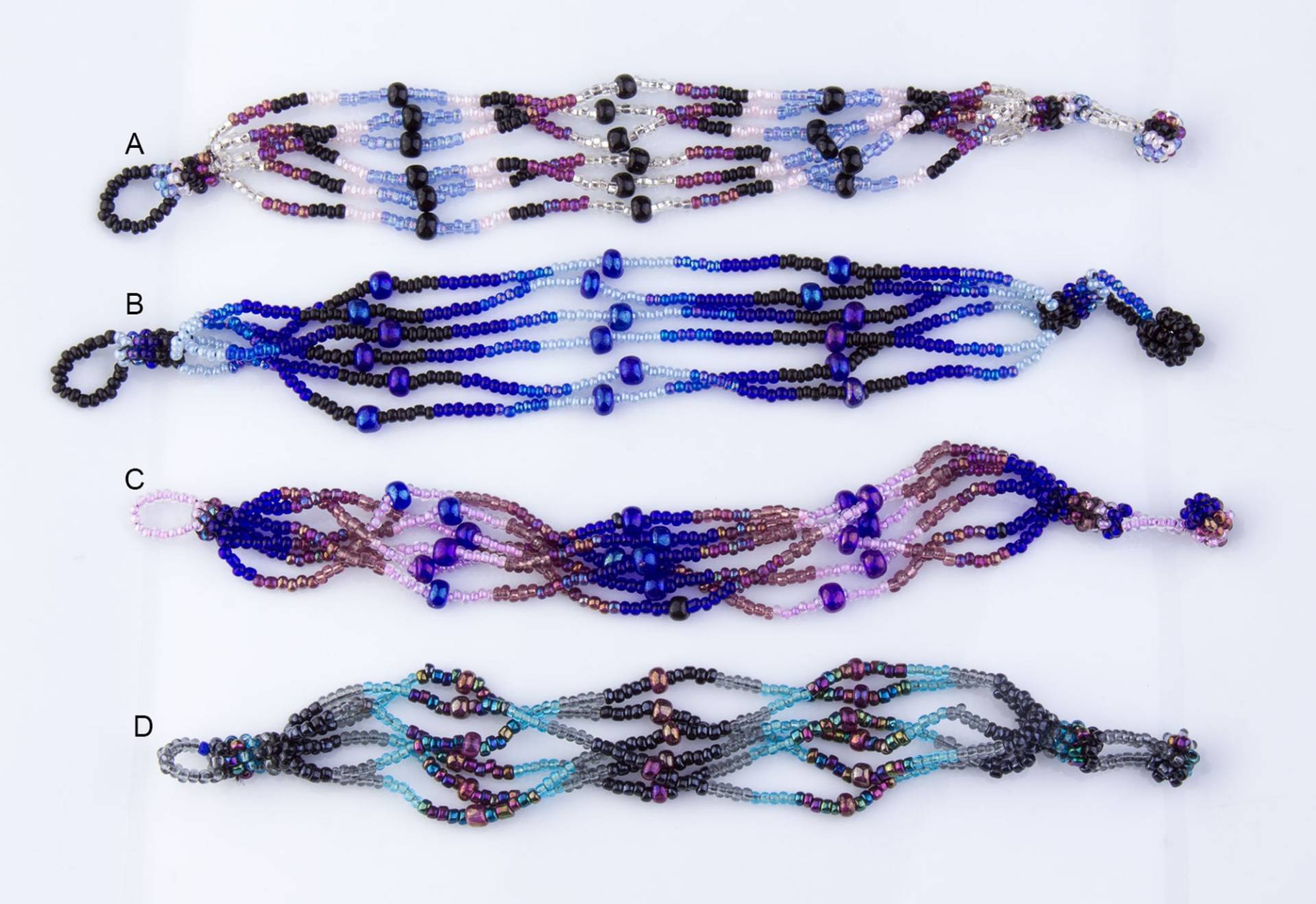 Hand Gewebte Multi Farbe Rocailles Perlenarmband, Regenbogen-Farben, Boho Armband, Eleganter Schmuck, Hohe Qualität, Br04 von OverBeads