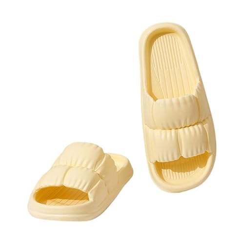 OverDose Boutique Rutschfeste Hausschuhe für Herren Damen Freizeitpantoffeln den Innenbereich mit weicher Sohle Außenbereich Sommerschuhe Größe Yellow Gr.36 von OverDose Boutique