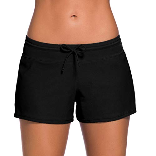 Overdose Damen Badeshorts Kurze Badehose UV Schutz Shorts Strand Wassersport Bikinihose Schnell Trocknendes Schwimmhose Schwimmshorts Strandmode Beachwear von OverDose Boutique