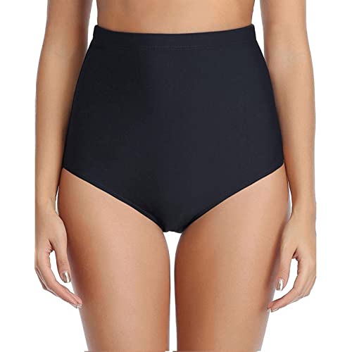 OverDose Damen Plus Size Trunks Hohe Taille Trunks Geraffte Bikini-Steuerhose Badeshorts Badeshorts Abnehmen Körperformung Unterwäsche von OverDose Damen