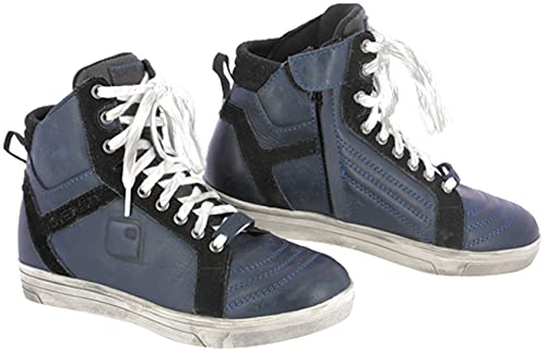 Overlap Toran Motorradschuhe Schwarz/Blau 36 von Overlap