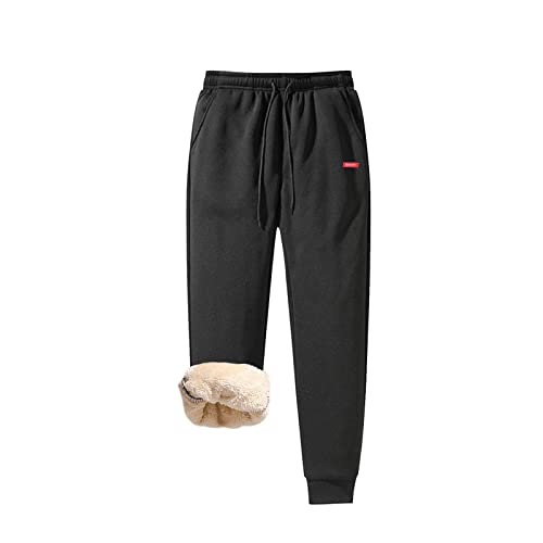 OverstepA Warme Fleecehose für Herren Sherpa- gefütterte Jogginghose Aktive Winter-Jogginghose DM81 von OverstepA