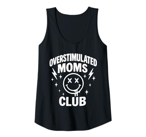 Damen Overstimulated Moms Club Minimalistische Grafik Tank Top Damen Overstimulated Moms Club Minimalistische Grafik Tank Top von Overstimulated Moms Club