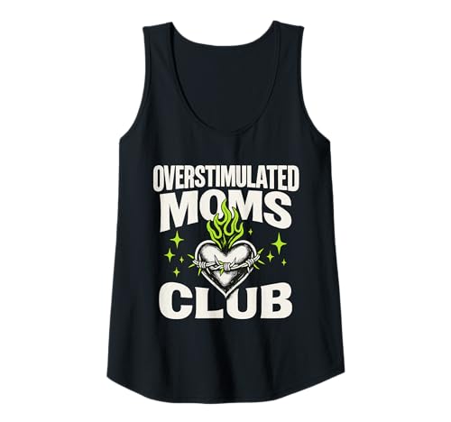 Damen Überstimuliertes Moms Club, mutiges Herzdesign Tank Top Damen Überstimuliertes Moms Club, mutiges Herzdesign Tank Top von Overstimulated Moms Club