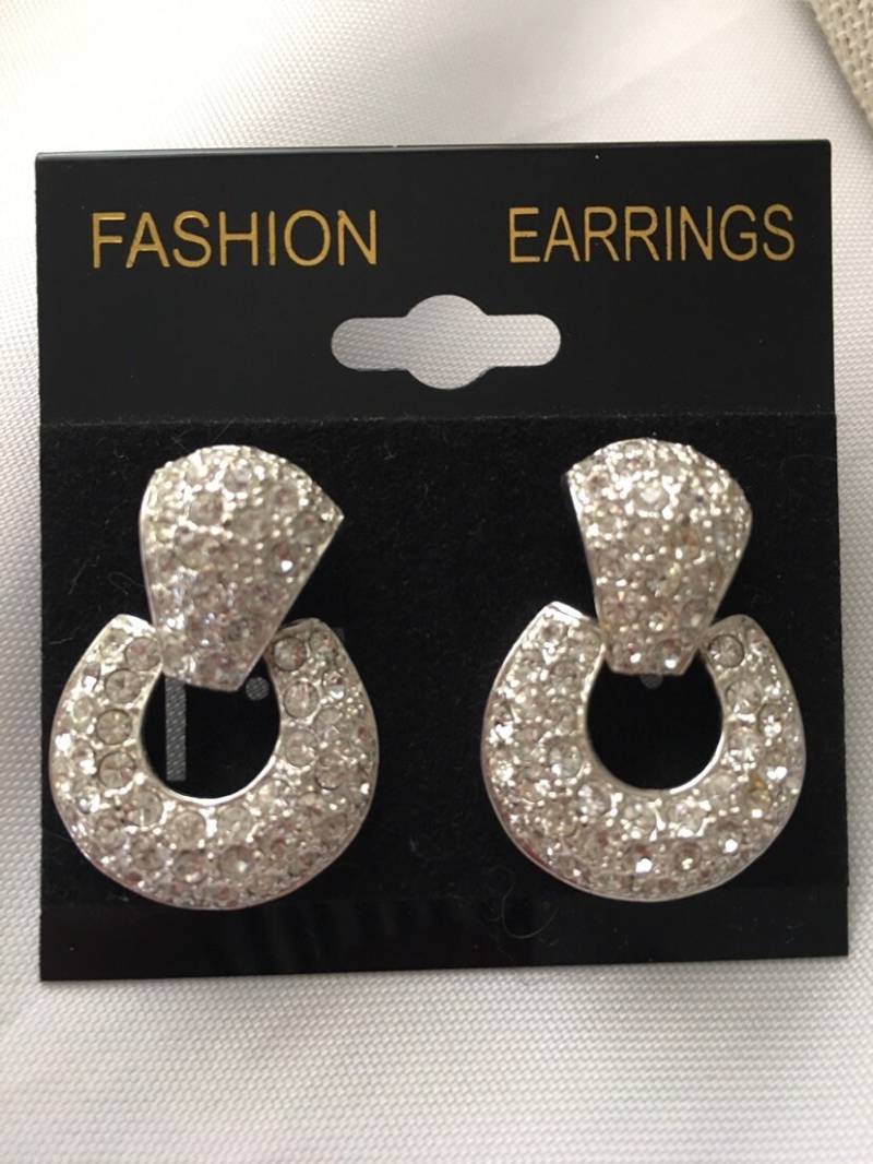 Roman High-End Funkelnde Strass Better Fashion Ohrringe Vintage/Neu von OvertheMoonHighFinds