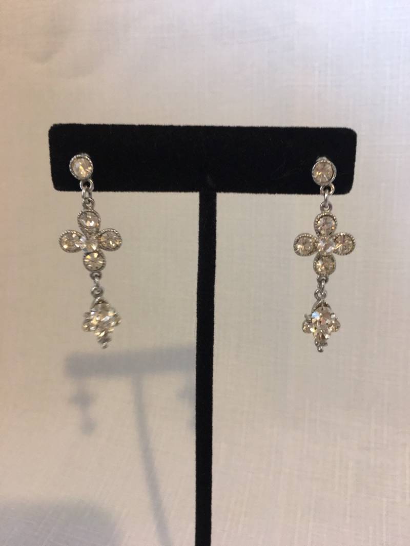 Vintage Cubic Zirkonia? Tropfen Baumeln Besseren Schmuck Durchbohrte Ohrringe Brilliant Vintage Cubic Zirkonia? Tropfen Baumeln Besseren Schmuck Durchbohrte Ohrringe Brilliant von OvertheMoonHighFinds