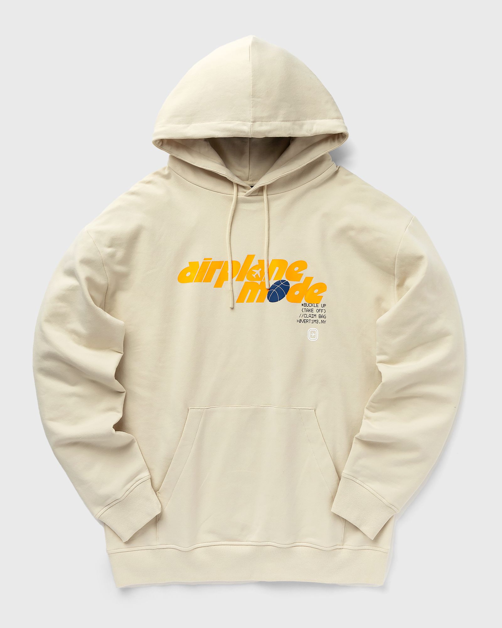 Overtime Airplane Mode Hoodie men Hoodies beige in Größe:L von Overtime