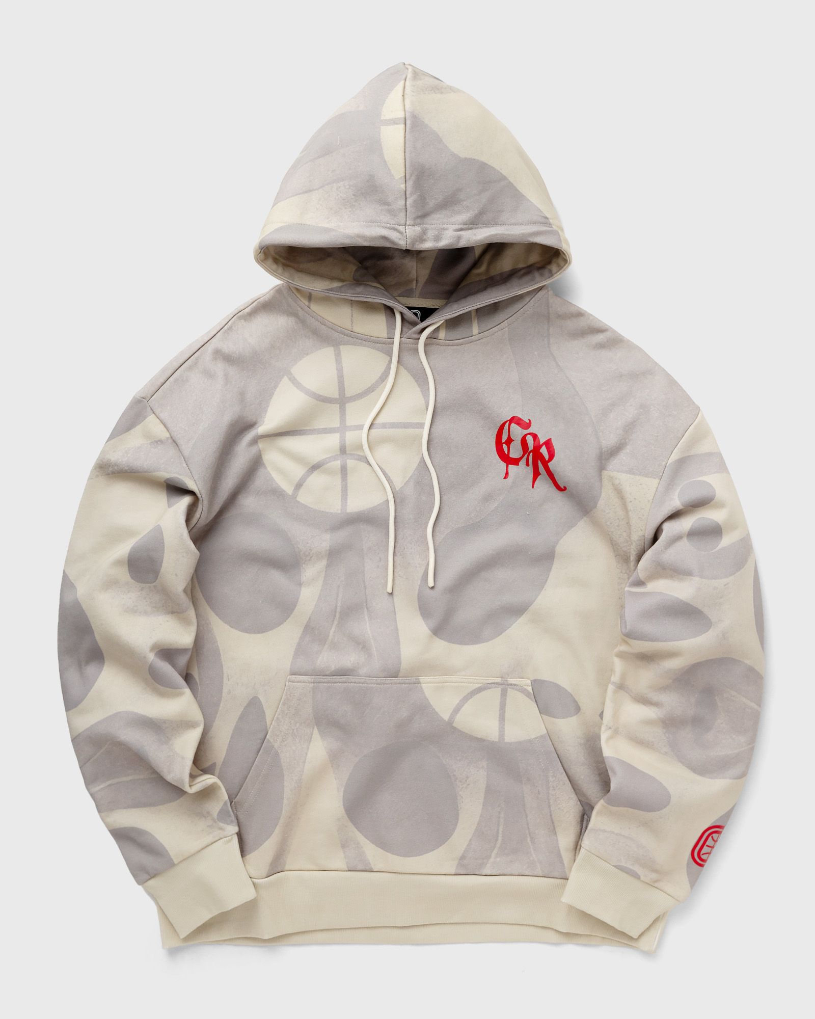 Overtime Scary Hours AOP Hoodie men Hoodies beige in Größe:XL von Overtime