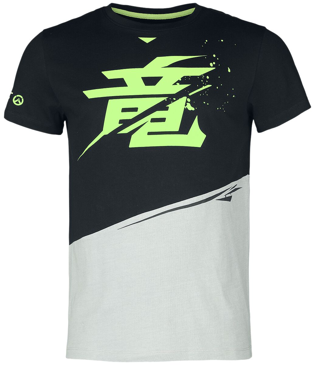 Overwatch - Gaming T-Shirt - Genji - S bis M - für Männer - Größe M - schwarz/grau  - EMP exklusives Merchandise! von Overwatch