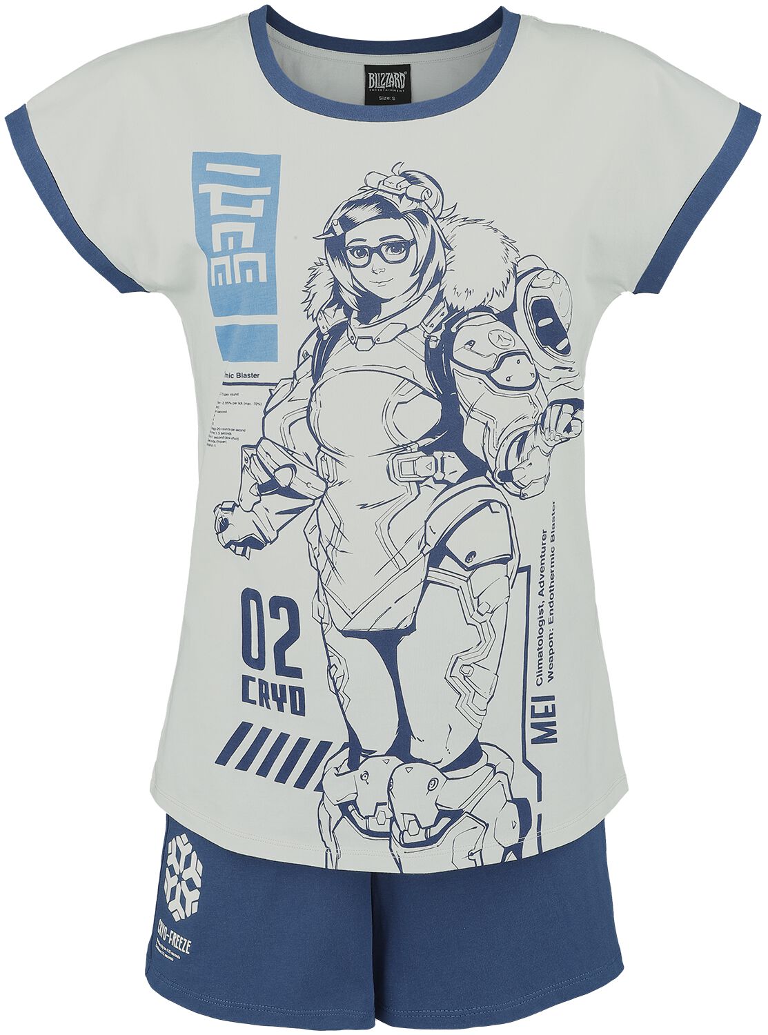 Overwatch Mei Schlafanzug multicolor in L von Overwatch