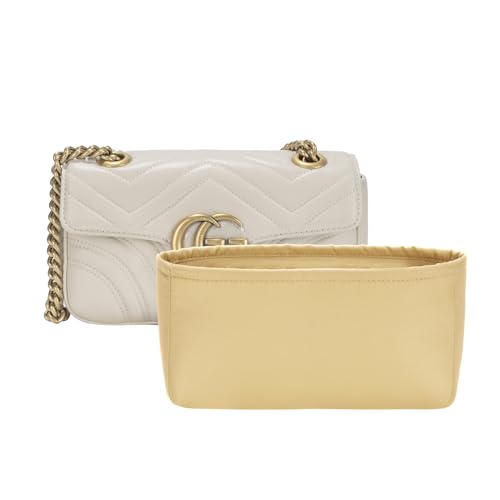 Geldbörsen-Organizer-Einsatz, passend für GG Marmont Matelasse-Umhängetasche, Nylon-Einsatz, Geldbörsen-Organizer mit Reißverschlusstasche, wasserabweisend, hält die Tasche in Form und sauber von Ovignee