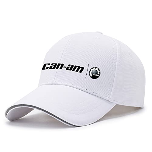 Basecap Herren C.a.n-a.m, Stylische Freizeit Verstellbar Baseballkappe, Herren Damen Outdoor Running Freizeit Basecap-White||One Size von Ovlize