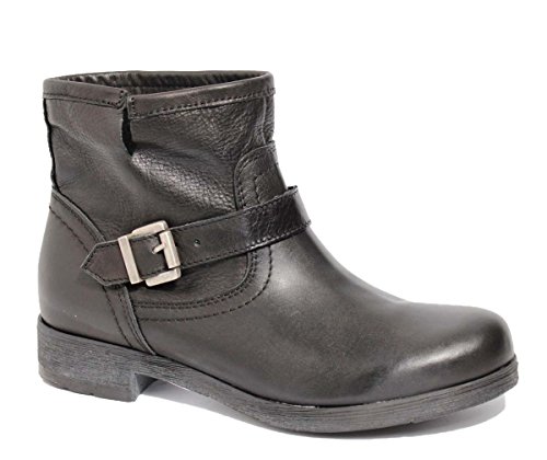 Ovye by Cristina Lucchi Leder Damen Cowboy Boots Echtleder Biker Stiefel Stiefeletten Schuhe Hand Made in Italy (38) von Ovye by Cristina Lucchi