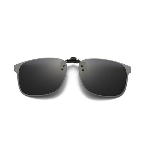 Ovyntremis Praktische Polarisation-Clip-On Sonnenbrille mit UV400 Schutz – Für Ihren Komfort und Ihre Sicherheit bei jedem Outdoor-Abenteuer (Schwarz) von Ovyntremis