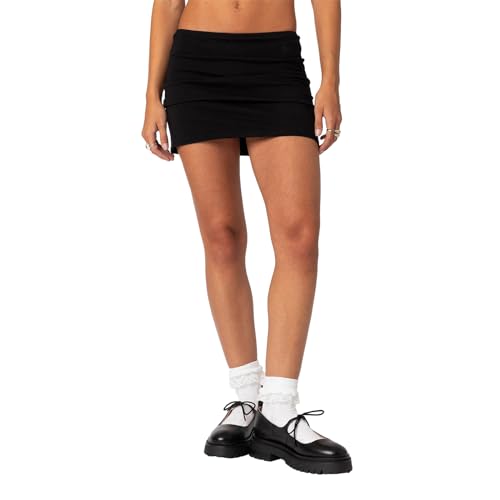 Damen Y2k Sexy Micro Rock Niedrige Taille Solide Slim Fit Sommer Bodycon Rock Bleistift Kurzer Rock Sportlich Streetwear, Schwarz , S Damen Y2k Sexy Micro Rock Niedrige Taille Solide Slim Fit Sommer Bodycon Rock Bleistift Kurzer Rock Sportlich Streetwear, Schwarz , S von Owegvia