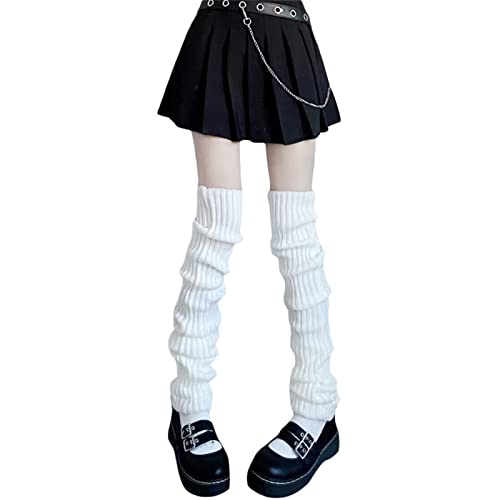 Owl's-Yard Lolita gerippte Beinstulpen für Damen und Mädchen, Kawaii, japanische Studenten, lange Socken, Leggings, Harajuku, Gothic, Streetwear, Langes Weiß, Einheitsgröße Owl's-Yard Lolita gerippte Beinstulpen für Damen und Mädchen, Kawaii, japanische Studenten, lange Socken, Leggings, Harajuku, Gothic, Streetwear, Langes Weiß, Einheitsgröße von Owl's-Yard