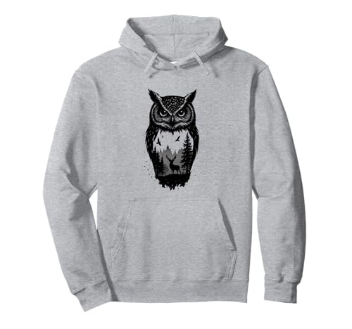 Eule Tierliebhaber Hirsch Wildlife Wald Zoo Jungen Mädchen Kinder Pullover Hoodie Eule Tierliebhaber Hirsch Wildlife Wald Zoo Jungen Mädchen Kinder Pullover Hoodie von OwlAxis1
