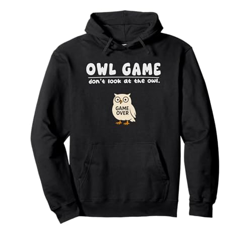 Lustiges Eulen-Spiel Don't Look Game Over für Jungen Mädchen Kinder Pullover Hoodie von OwlAxis1