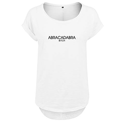 Abracadabra Design Frauen T Shirt mit Spruch und modischem Motiv NEU Bedruckt Oberteil für Frauen XL Weis (B36-388-XL-Weiß) von OwnDesigner