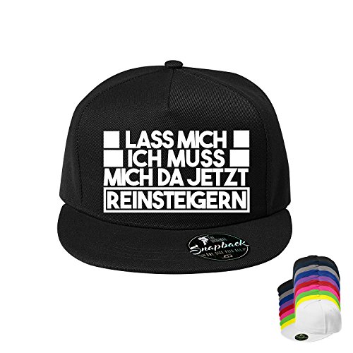 Ich muss Mich da jetzt Reinsteigern Baumwolle Baseball Cap, Basecap - Unisex Cap, Sport, Reisen, Style - Baseball Cap, Mütze (Cap 352-Schwarz) von OwnDesigner
