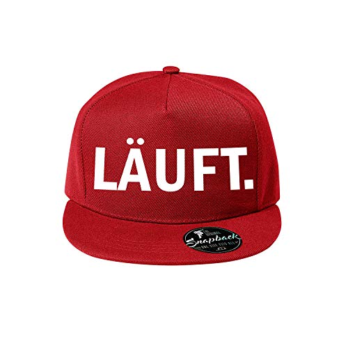 Baumwolle Läuft Baseball Cap, Basecap - Unisex Kappen, Sport, Reisen, Style - Baseballkappe Kappe, Mütze (408-Cap5P-7Rot) von OwnDesigner