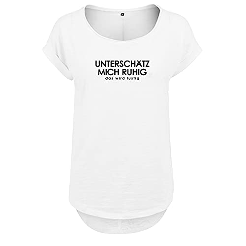 Ich Bin Geimpft Edition Design Frauen T Shirt mit Spruch handgefärtigt Oversize NEU Shirt Rundhals Mädchen kurzärmlig M Weis (B36-487-M-Weiß) von OwnDesigner