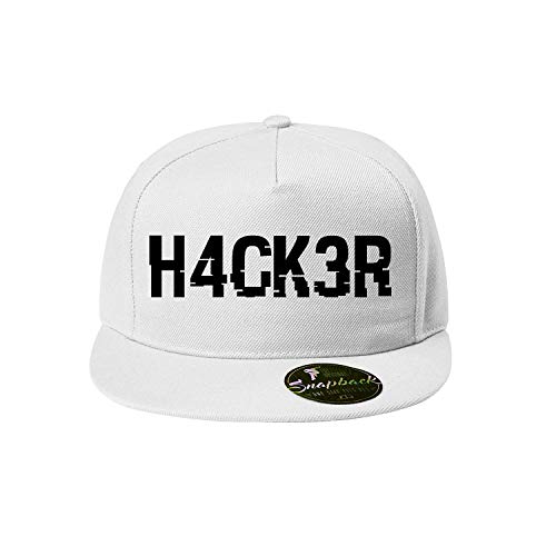 OwnDesigner Baseball Hacker Cap - Unisex Mütze, Kappe für Herren und Damen, einfarbige Basecap, rundum geschlossen (411-Cap5P-90Weis) von OwnDesigner