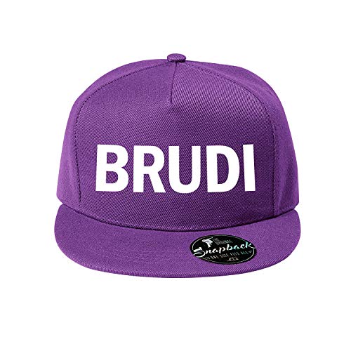 OwnDesigner Baumwolle Baseball Cap, BRUDI Basecap - Unisex Baseball Kappen, Baseball Mützen für Draussen, Sport oder auf Reisen (407-Cap5P-9Lila) von OwnDesigner