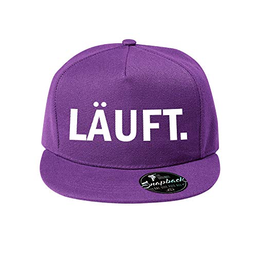 OwnDesigner Baumwolle Baseball Cap, Läuft Basecap - Unisex Baseball Kappen, Baseball Mützen für Draussen, Sport oder auf Reisen (408-Cap5P-9Lila) von OwnDesigner