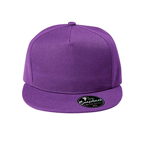 OwnDesigner Baumwolle Baseball Cap, Snapback, Cap, Mütze, Kappe Basecap - Unisex Baseball Kappen, Baseball Mützen für Draussen, Sport oder auf Reisen (Cap5P-9Lila) von OwnDesigner