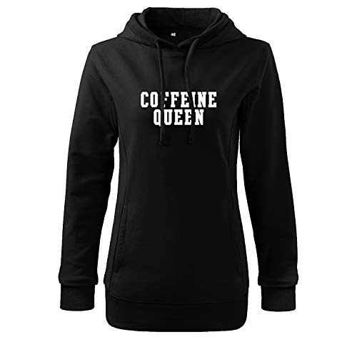 OwnDesigner Hakuna Matata Langarmshirt Ladies Pullover 97% Baumwolle Damen Hoodie (408-95-L-Schwarz) von OwnDesigner