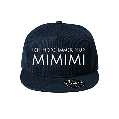 OwnDesigner Ich höre Immer nur mimimi Baumwolle Baseball Cap, Basecap - Unisex Baseball Cap, Baseball Mützen für Draussen, Sport oder auf Reisen (Cap 440 Navy) von OwnDesigner