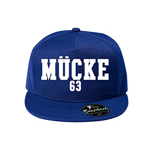 OwnDesigner Mücke 63 Baseball Cap - Unisex Mütze, Kappe für Herren und Damen, einfarbige Basecap, rundum geschlossen (410-Cap5P-4Blau) von OwnDesigner