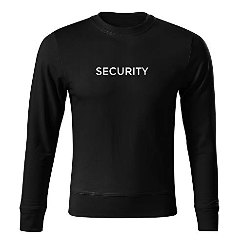 OwnDesigner Security Modisches Sweatshirt für Männer und Jungen mit Rundhals Ausschnitt mit Motiv Chillig (Sweat-348-XL-Schwarz) von OwnDesigner