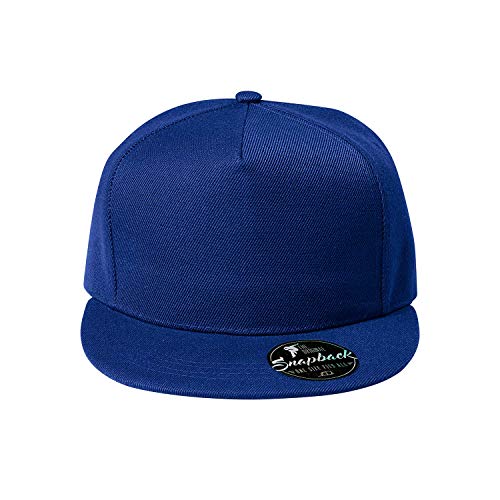 OwnDesigner - Snapback, Cap, Mütze, Kappe Unisex Baseball Cap in verschiedenen Farben, für Erwachsene und Kinder, A4-blau, Einheitsgröße von OwnDesigner