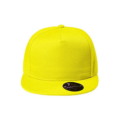 OwnDesigner - Snapback, Cap, Mütze, Kappe Unisex Baseball Cap in verschiedenen Farben, für Erwachsene und Kinder, A6-gelb, Einheitsgröße von OwnDesigner