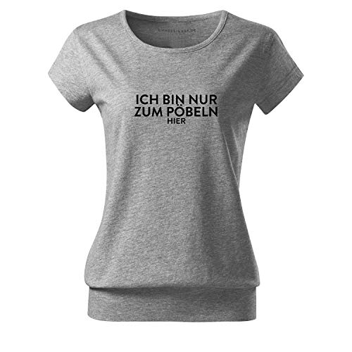 Sorry hab Nicht zugehört Mädchen T-Shirt Bedruckt mit Sprüchen im Vintage Style (City-403-2XL-Grau) von OwnDesigner