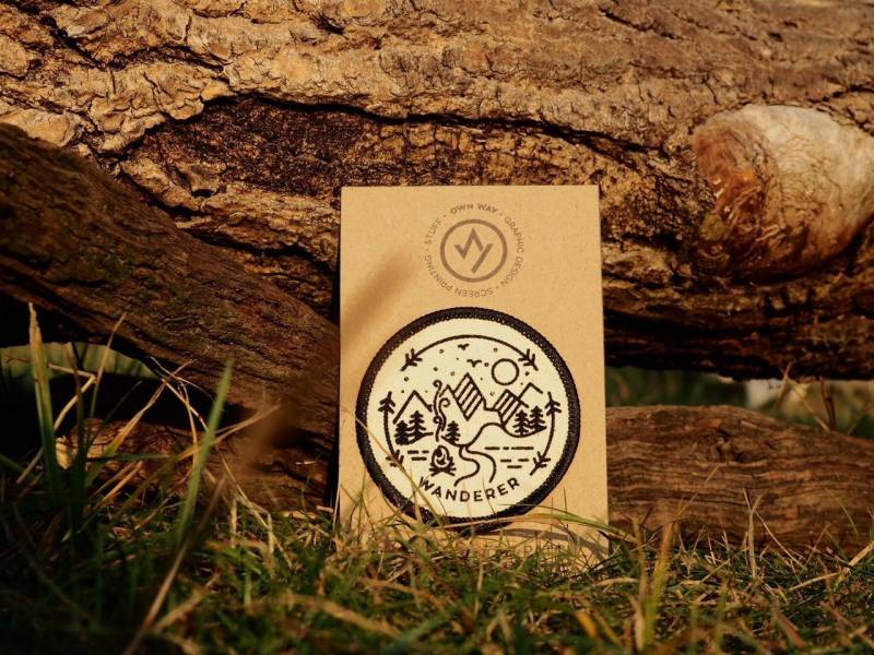 Adventure Series - Wanderer Aufnäher Aus Bio Baumwolle von OwnWayCo