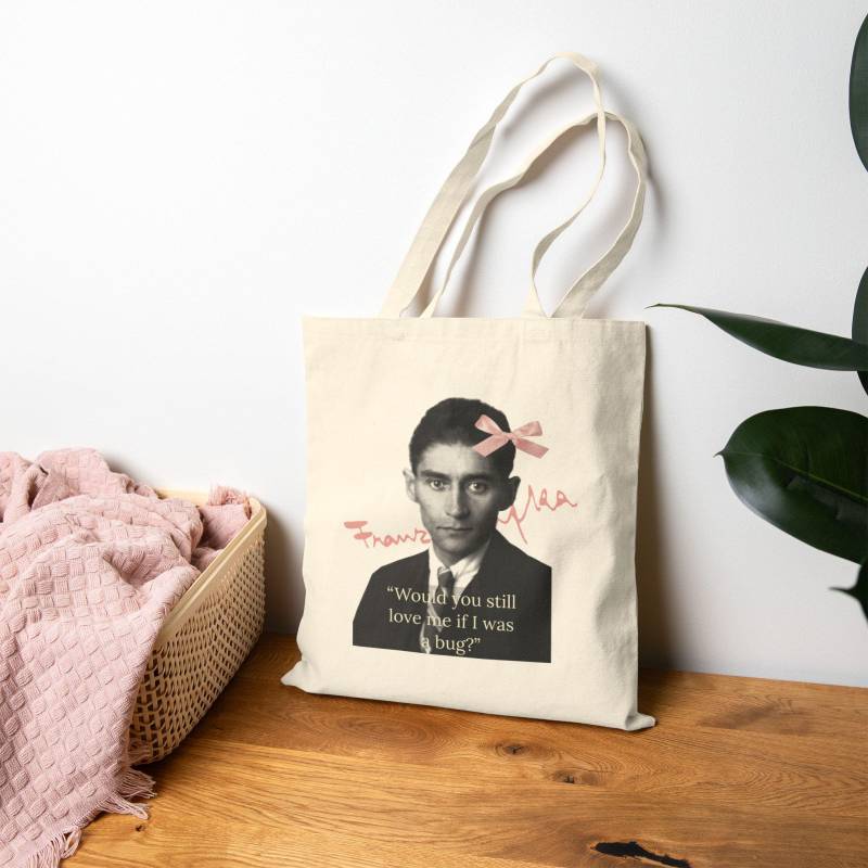 Kafka Comic Tasche "Würdest Du Mich Immer Noch Lieben, Wenn Ich Ein Käfer Wäre?" von OxMoronShop