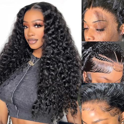 24 Zoll 13 x4 HD Lace Front Wig Human Hair Water Wave Echthaar Perücke 200% Density Perücke Damen Echthaar Brazilian Human Hair Lace Front Wigs Pre Plucked Curly Wig 61CM 24 Zoll 13 x4 HD Lace Front Wig Human Hair Water Wave Echthaar Perücke 200% Density Perücke Damen Echthaar Brazilian Human Hair Lace Front Wigs Pre Plucked Curly Wig 61CM von Oxeyegirl