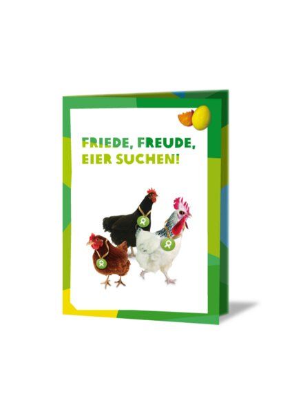OxfamUnverpackt Gackernde Hühner (Osterkarte) von OxfamUnverpackt