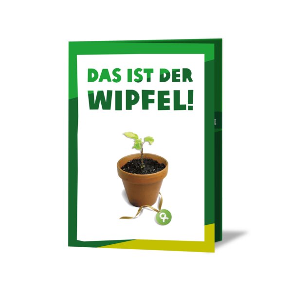 OxfamUnverpackt Spenden-Geschenk "25 junge Bäume" (Grußkarte mit Magnet) von OxfamUnverpackt