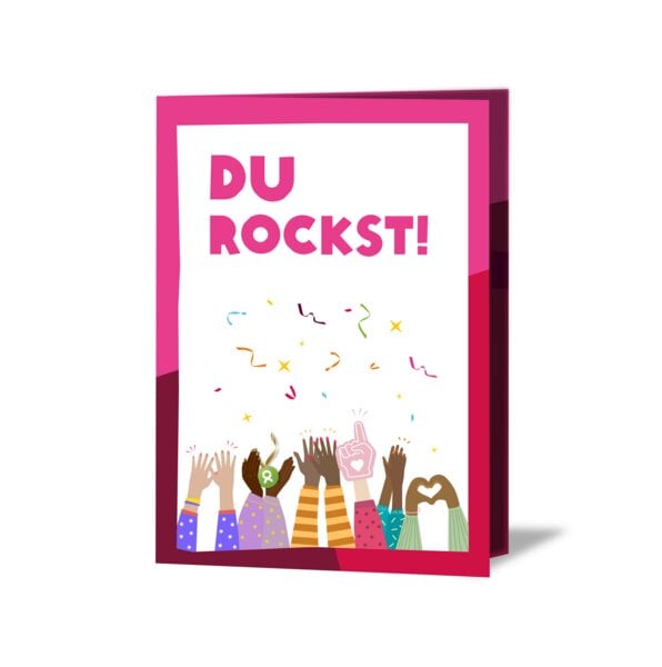 OxfamUnverpackt Spenden-Geschenk "Frauenpower" (Grußkarte mit Magnet) von OxfamUnverpackt