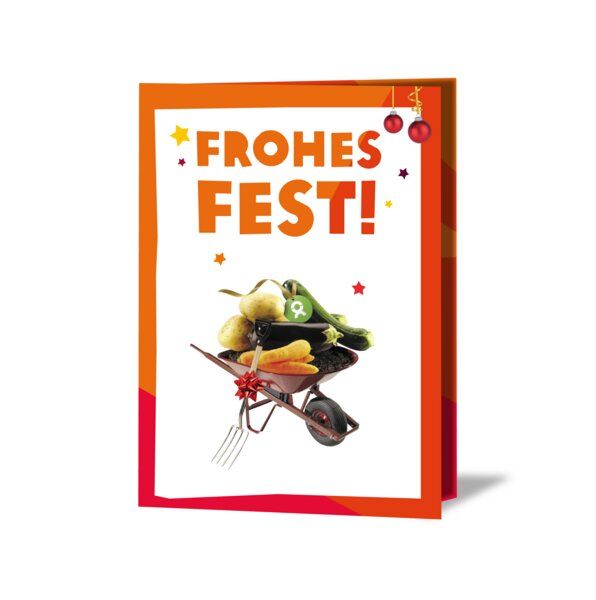 OxfamUnverpackt Spenden-Geschenk "Garten-Set" (Weihnachtskarte mit Magnet) von OxfamUnverpackt